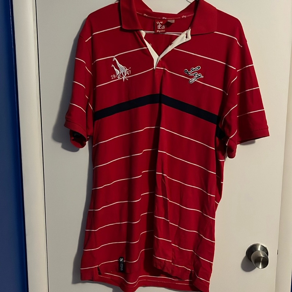 Lrg red polo